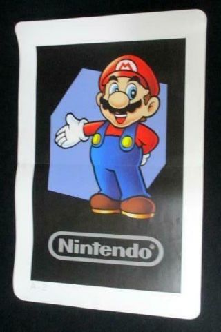 Club Nintendo Ar Cards Ds Augmented Question Mark Mario Mii Giant Poster