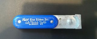 Vintage Pabst Blue Ribbon Beer Bottle/Can Opener and Pabst Coaster 2