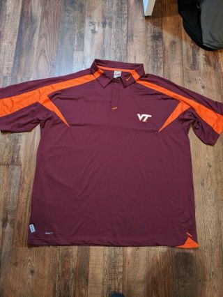 Nike Team - Virginia Tech Hokies Football S/s Polo Shirt - Men 