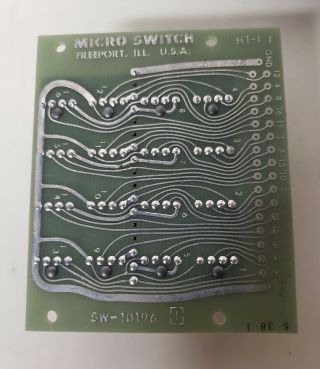 Vintage MICRO SWITCH prototype keypad K54133 - 16SW17 - 3