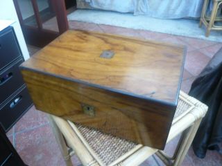 Quality Antique Vintage Old Victorian Writing Slope Desk Box For Restoration