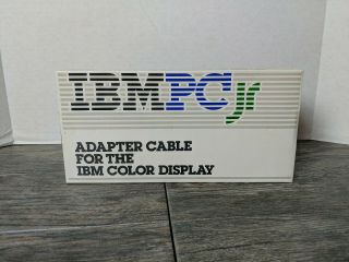 Ibm Pc Jr Junior Adapter Cable For The Ibm Color Display Vintage