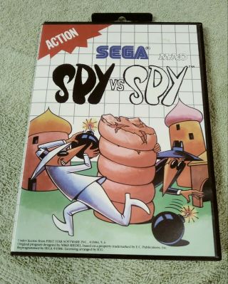 Sega Mad Spy Vs Spy Sega Master System The Sega Card Complete Vintage 1988