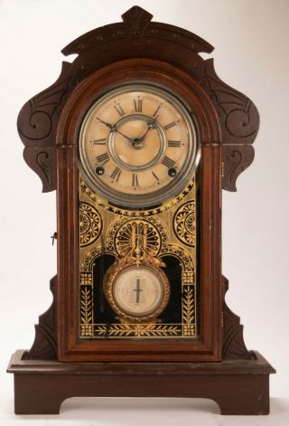 Antique F Kroeber Mantle Shelf Parlor Clock 1881