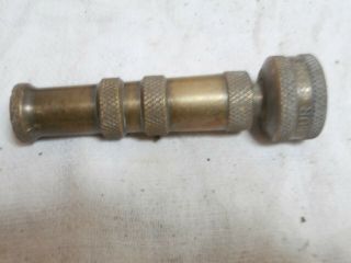 Vintage Gilmour Brass Twist Water Hose Nozzle Somerset Pa