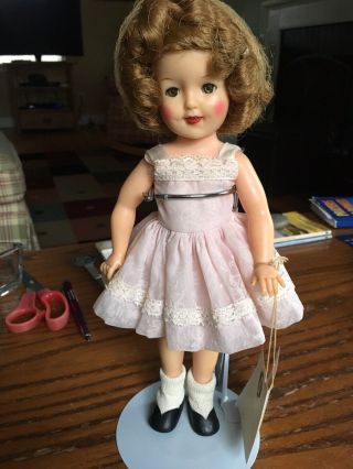 Vintage 1950’s Ideal 12” Shirley Temple Doll With Tag