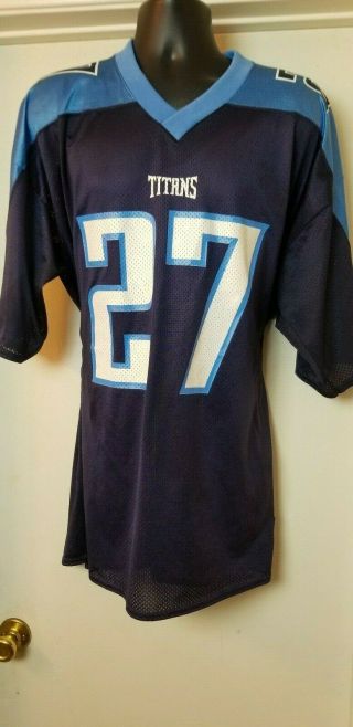 Eddie George Nfl Tennessee Titans Reebok 27 Football Jersey Men’s Size Xl