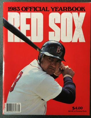 Vintage 1983 Boston Red Sox Official Yearbook - Carl Yastrzemski