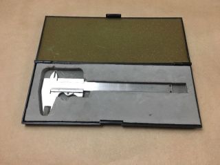 Stainless Steel Vintage Mauser Scherr - Tumico 6 " Vernier Caliper With Case