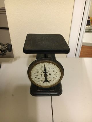 Vintage Black Kitchen Scale Model 1898 Patent