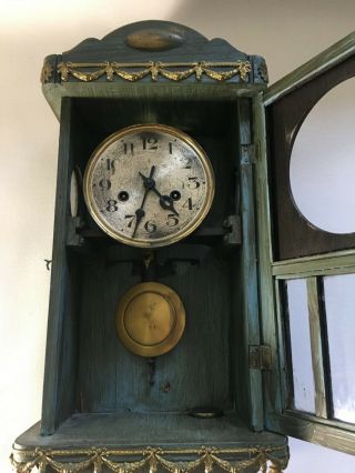 Antique Gustav Becker Wall Clock Gloria R P26 18 inches tall 2