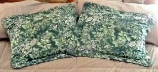Vintage (2) Laura Ashley Berry Bramble Pillow Shams (set Of 2) 30 " X25 "