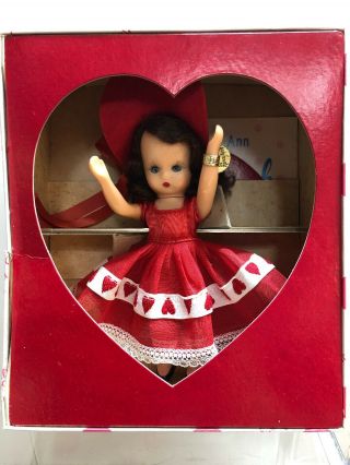 5.  5” Vintage Nancy Ann Storybook Plastic Doll Valentine Sweetheart