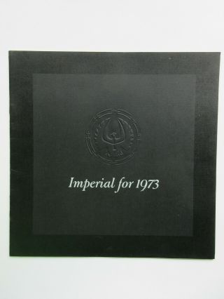 1973 Chrysler Imperial Sales Brochure