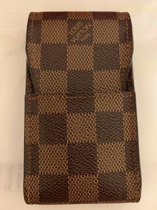 Louis Vuitton Etui Cigarette Case Damier Canvas Leather