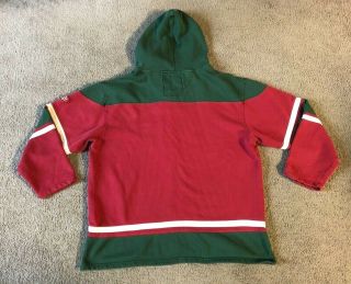 Old Time Hockey Minnesota Wild Men ' s Embroidered Hooded Sweatshirt - Size XL 2
