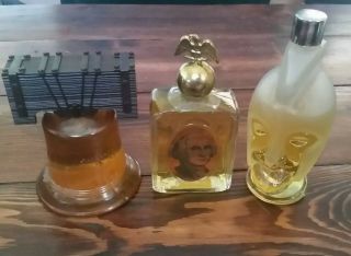 Vintage Avon Cologne Perfume Bottles,  Gladiator,  Liberty Bell,  George Washington