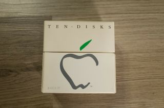 Vtg Apple Macintosh Picasso Logo 3.  5 " Floppy Ten Disc Box Not Complete