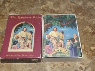 Vintage World Bible King James Version The Rainbow Bible For Young People