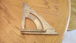 Vtg Stanley No.  46 - 050 Adjustable Framing Quick Speed Square Layout Tool,  Vgc