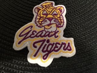 Lsu Tigers Vintage Iron On Embroidered Patch 3.  5 " X 3”