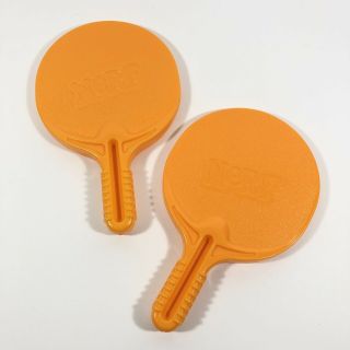 Vintage Nerf Ping Pong Replacement Plastic Paddles Replacement Parts Set Of 2