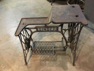 Industrial Singer 29 - 4 Leather Patch Sewing Machine Treadle Base