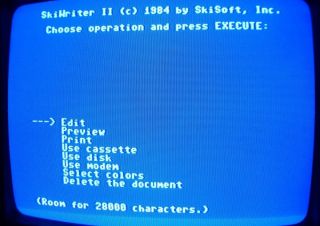 Commodore 64/128: SKIWRITER II - C64 RARE Cartridge - - SkiSoft 3