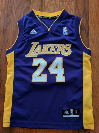 Los Angeles Lakers Kobe Bryant 24 Jersey Adidas Youth Small