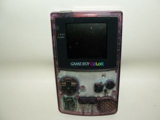 Vintage Video Gaming Nintendo Gameboy Game Boy Color Purple Parts Asis