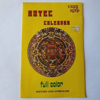 Aztec Calendar Easy Map Full Color - History & Symbolism