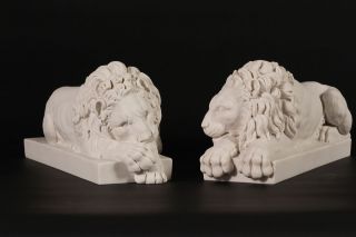 Marble Chatsworth Lions (pair),  Marble Classical Sculptures,  Art,  Ornament.