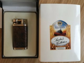 Orient Express Im Corona Pipe Lighter Vtg Limited Edition 1994 Paper