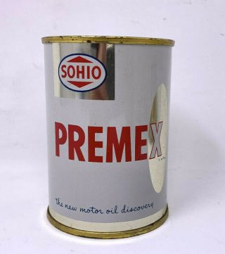 Vintage Sohio Premex Oil Can Bank Gas Station Giveaway Promo