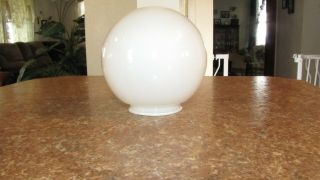 Vintage 6 " Milkglass Globe Ceiling Fixture Lamp Post Fan Light 3 1/4 " Fitter