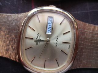 mens vintage rotary quartz watches for repair spare parts 2