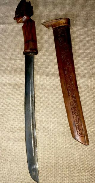Philippine Sword,  Antique,  Hand Carved,  Philippine Bolo,  Sword,  Golok Fma
