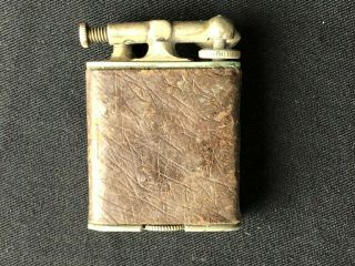 Vintage Clark Lift Arm 18k Gold Electro Plate Lighter 1926 Patent Non