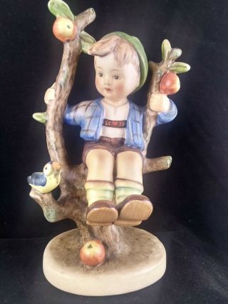 Vtg Hummel Goebel 6 " Figurine Apple Tree Boy 142/1 West Germany Full Bee Stamp
