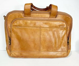 Hartmann Luggage Leather Carry - On Briefcase Bag Laptop Vintage Belting