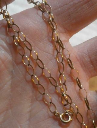 Vintage 9ct Gold Neck Chain 20 Inches Long 2.  5 Grams