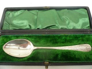 Silver Christening Spoon,  Sterling,  Childs,  Antique,  English,  Hallmarked 1903