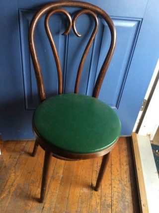 Vtg Bentwood Bistro Chair Thonet Antique Ice Cream Parlor Wood Wooden Romania