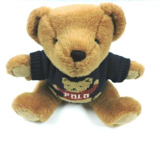Ralph Lauren Vintage Polo Teddy Bear 1997 Jointed Stuffed Plush Sweater