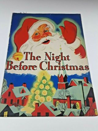 The Night Before Christmas 1943 Vtg.  Children 