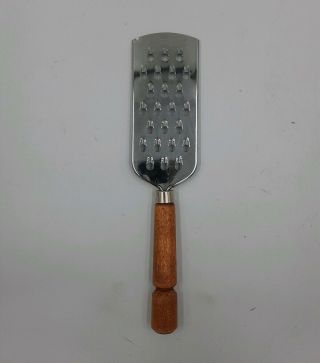 Bonny Vintage Stainless Steel Wooden Handle Kitchen Cheese Grater Made In Canada