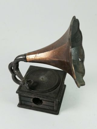 Vintage Miniature Phonograph Gramophone Pencil Sharpener