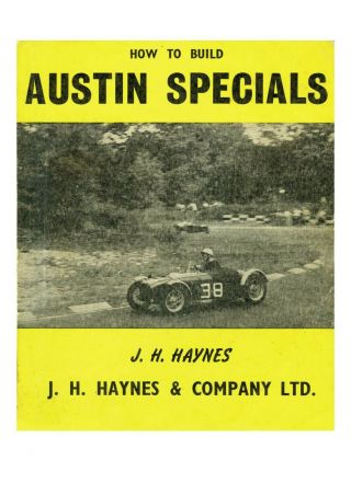 Vintage Austin Seven Specials Book