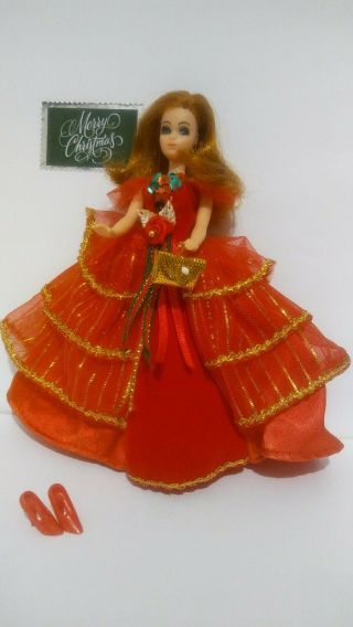 Vintage Topper Dawn/pippa Doll " Christmas Ball.  Glori " Georgeous 