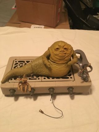 Vintage Star Wars Jabba The Hutt Playset 1983 Action Figure Not Complete